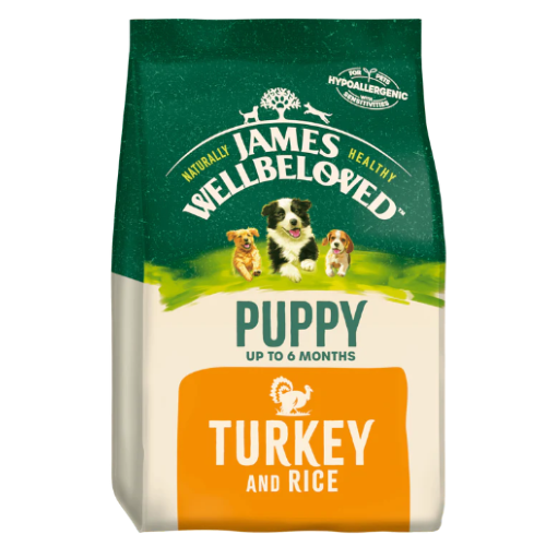 James Wellbeloved | Gluten Free Dry Dog Food | Puppy Turkey & Rice - 2kg