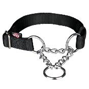 Trixie Martingale Dog Collar Black (Small - Medium)