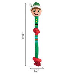 KONG Holiday | Occasions Rope Elf | Christmas Plush Dog Toy - Large