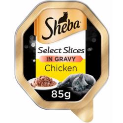 Sheba | Wet Cat Food Tray | Select Slices | Chicken in Gravy - 85g