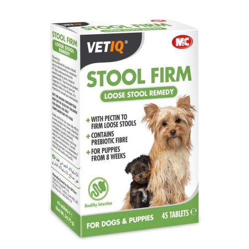 VetIQ Stool Firm Loose Stool Remedy for Dogs & Puppies (45 Tablets)