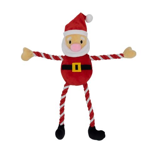 Armitage GoodBoy | Hug Tug Santa Christmas Plush & Rope Toy 
