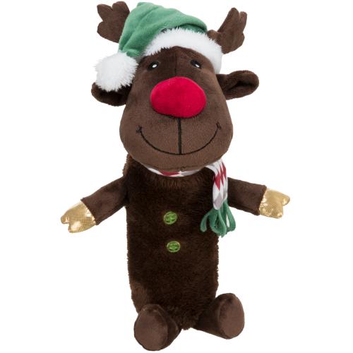 Trixie | Christmas Dog Toy | Rustling Bottle Cruncher Reindeer