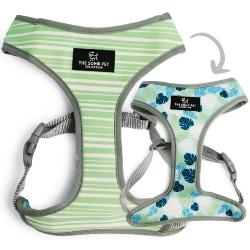 Ancol | Soho Collection | Dog Harness | Reversible Stripes & Leaves Pattern