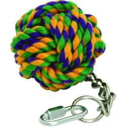 Happy Pet Nuts For Knots Ball On Chain - Bird Toy