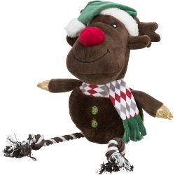 Trixie | Christmas Dog Toy | Ropey Plush Reindeer
