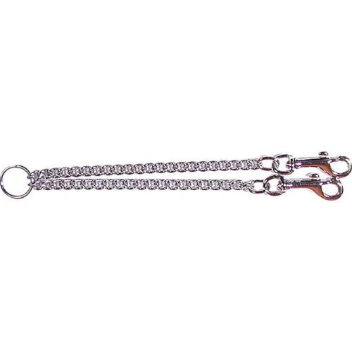 Rosewood Chain Couple Double Dog Lead - Heavy