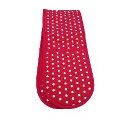 Cooksmart Mals | Festive Red Spotted | Double Oven Gloves