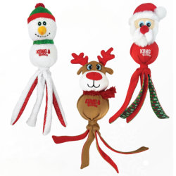 KONG Holiday | Christmas Dog Toy | Wubba - Large - Assorted