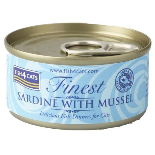 Fish4Cats Wet Cat Food Finest Sardine with Mussel 70g