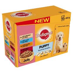Pedigree Puppy Pouches - Meat Selection in Jelly