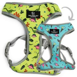Ancol | Soho Collection | Dog Harness | Reversible Dino & Ice Cream Pattern