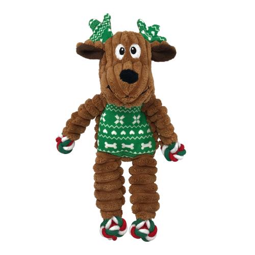 KONG Holiday | Christmas Dog Toy | Floppy Knots Reindeer - Small/Medium