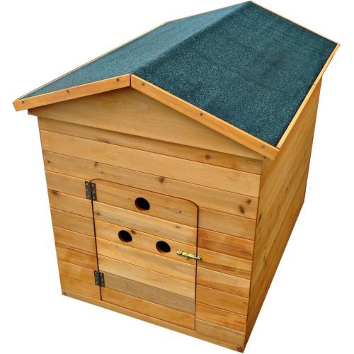 Wooden Dog Kennel | Flatpack | Cosy Outdoor Shelter with Door