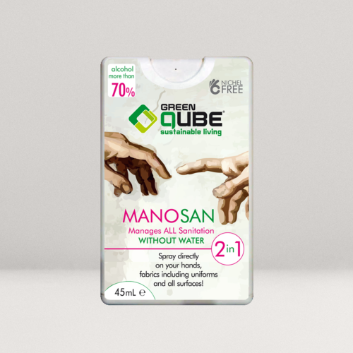 Green Qube ManoSan Mini 45ml Sanitiser