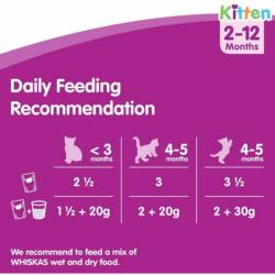 Whiskas | Wet Cat Food Pouches | Kitten | Mixed Selection in Jelly - 12 x 85g 