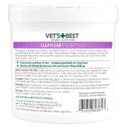 Vet's Best Clean Ear Finger Pads - 50 Pack