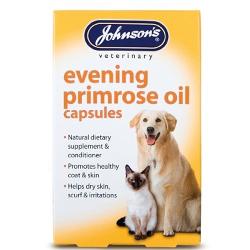 Johnson's Veterinary | Natural Dog Supplement | Evening Primrose Oil Capsules