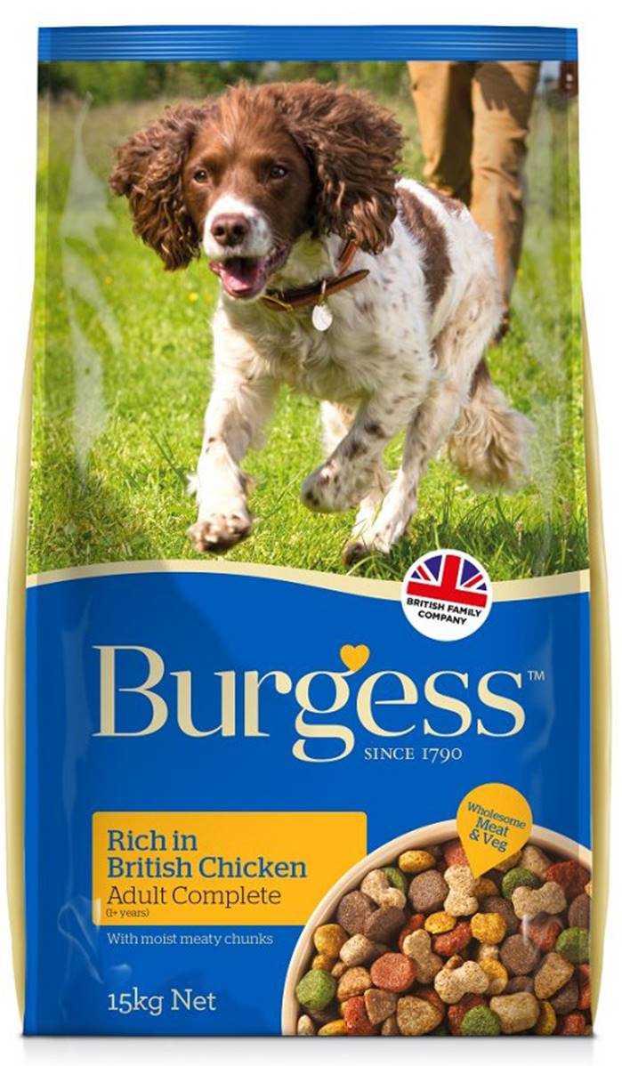 Burgess Dog Food (Adult) Rich In Chicken 15kg Pet