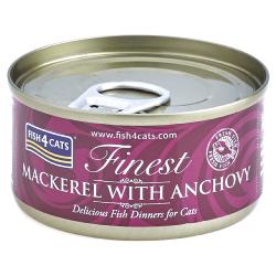 Fish4Cats Wet Cat Food Finest Mackerel with Anchovy 70g