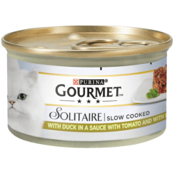 Gourmet Solitaire | Wet Cat Food | Duck in Sauce with Tomato & Spinach - 85g