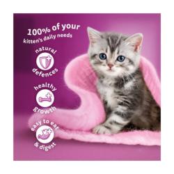 Whiskas | Wet Cat Food Pouches | Kitten | Poultry Feasts in Jelly - 12 x 100g 
