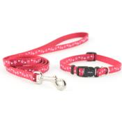 Ancol Red Stars Puppy Collar & Lead Set