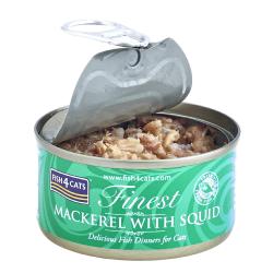Fish4Cats Finest | Wet Cat Food | Mackerel with Squid - 70g