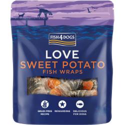 Fish4Dogs | Natural Dog Treat | Love Sweet Potato & Fish Wraps