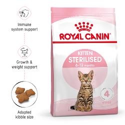 Royal Canin Dry Kitten Food | Second Age Kitten Sterilised 