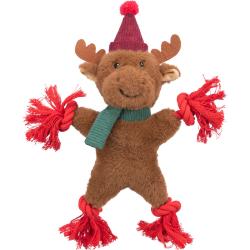 Trixie | Christmas Dog Toy | Plush & Rope Reindeer
