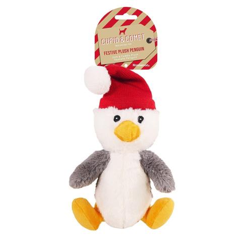 Cupid & Comet | Christmas Dog Toy | Plush Penguin