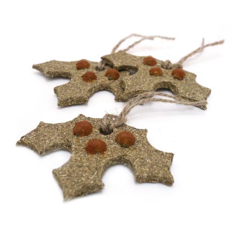Rosewood Gnawable Holly Leaves for Small Pets - 3 Pack
