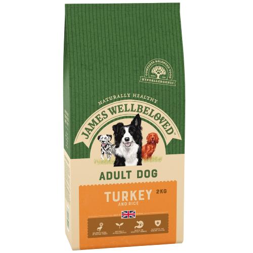 DOGS IN DISTRESS DONATION - James Wellbeloved Dog Food (Adult) - Turkey & Rice 2kg