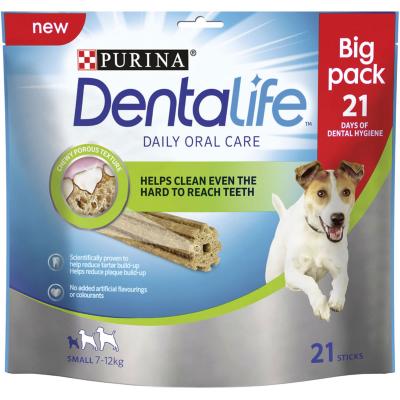 DOTS OXFORD DONATION - Dentalife Dog Dental Chew Treats - Small, 21 Sticks