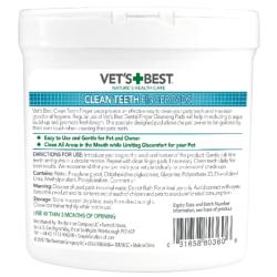 Vet's Best | Dog Teeth Cleaning | Finger Pad Wipes - 50 Pack