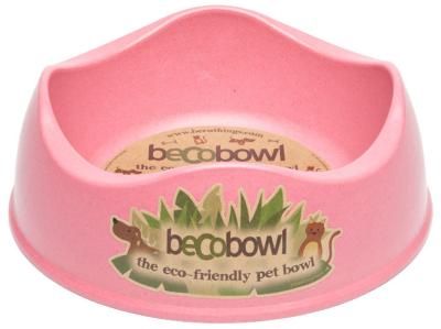 Becobowl Eco-Friendly Biodegradable Pet Bowl For Dogs, Pink / Large 1.5 Litre