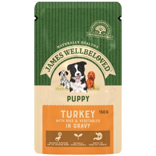 MADRA DONATION - James Wellbeloved Gluten Free Puppy Food - Turkey 10 x 150g