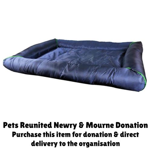 NEXT STEPS DONATION - Woof & Purr Waterproof Bed (Navy & Lime)