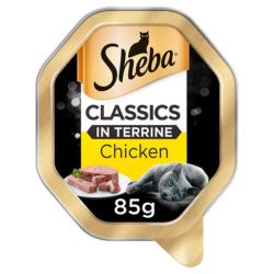 Sheba Cat Tray 85g Classics / Chicken in Terrine