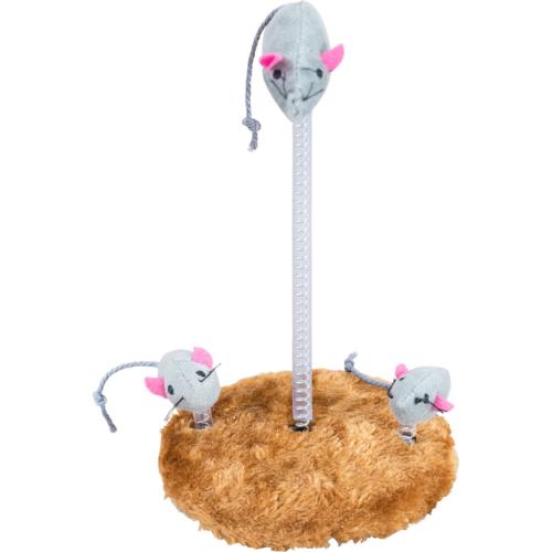 Trixie Mouse Family On A Spring Cat Toy