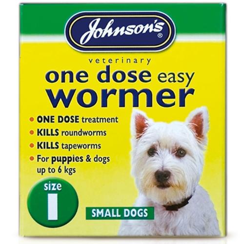 Johnson's One Dose Easy | Dog Worm Control | Worming Tablets