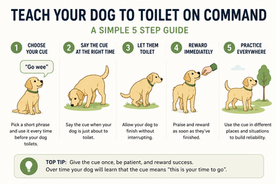 How to Teach Your Dog to Toilet on Command