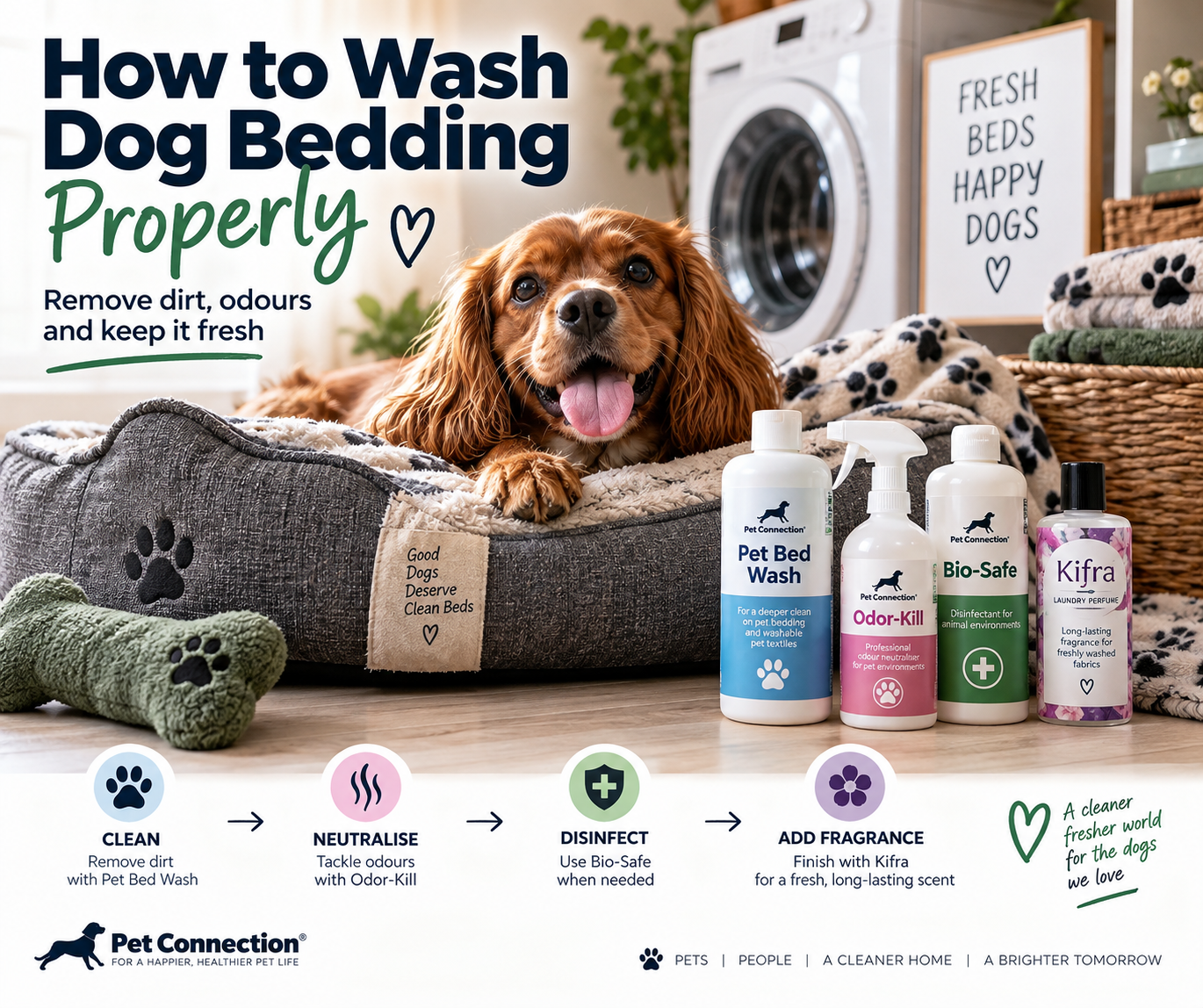 How to Wash Dog Bedding Properly: Remove Dirt, Odours & Keep It Fresh