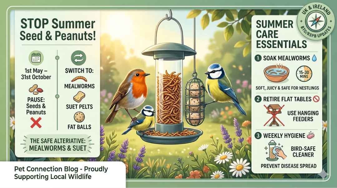 The Summer Seed Pause: Why the RSPB Asks You to Change Your Bird Feed This May