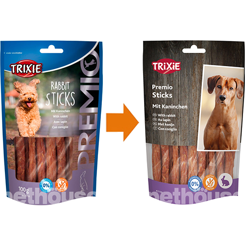 Trixie Premio | Natural Meaty Dog Treats | Rabbit Sticks - 100g