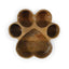 Rosewood | Designer Dog Feeding | Wooden Paw Print Bowl