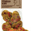 Packaged chicken treats shaped like hearts with a strawberry mix, from Rosewood Naturals.