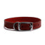Ancol | Luxury Leather Sewn Dog Collar | Red