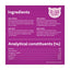 Ingredients label for pet food with chicken, poultry, and turkey, suitable for 2-12 month olds.